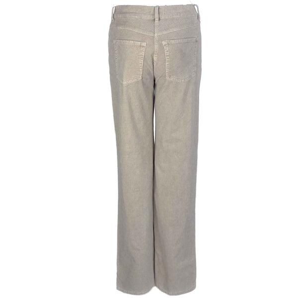 Bloomers Broek Rita Rib Natural, tall kleding voor lange dames, achteraanzicht