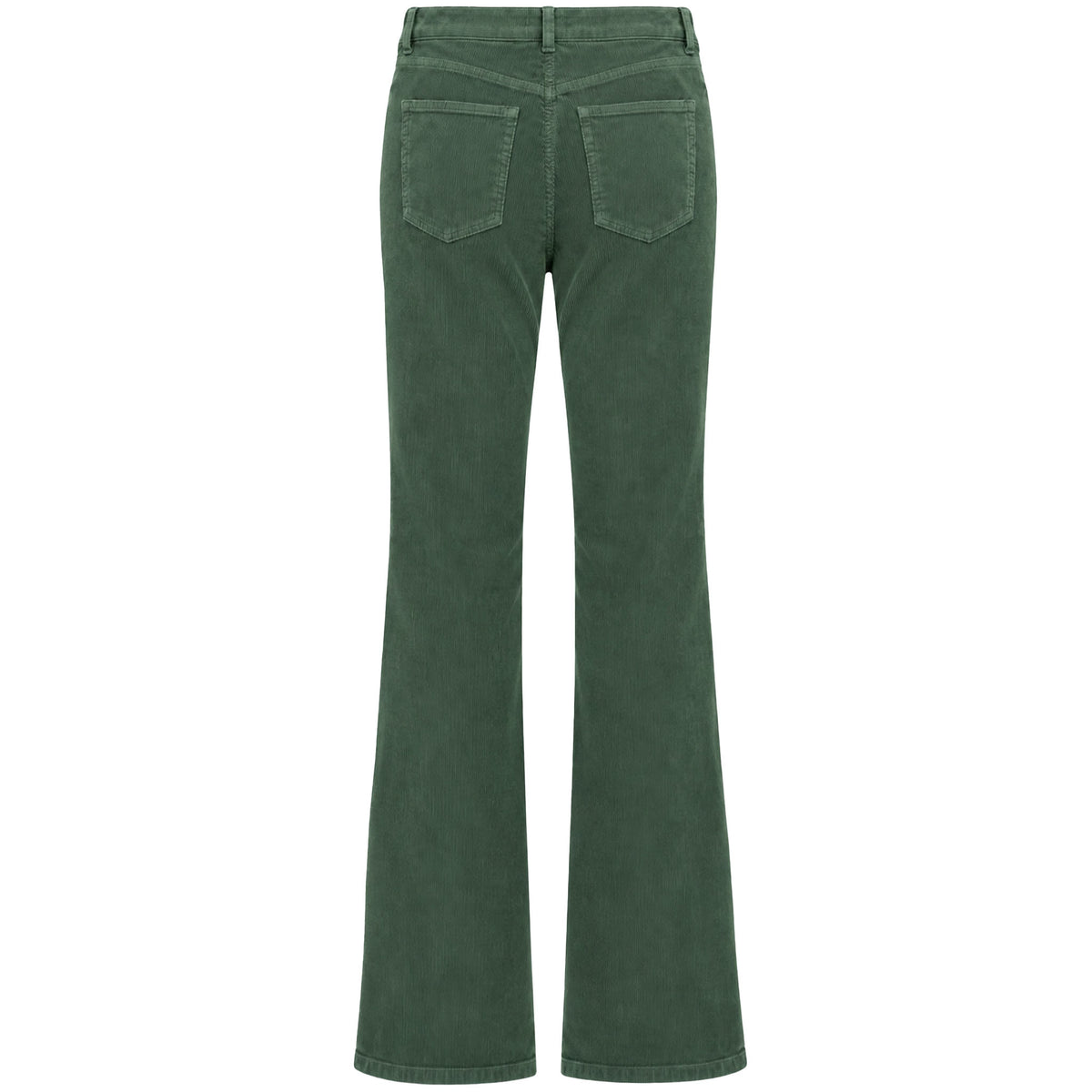 Bloomers Broek Sandra Flared Rib Salie groen | Tall