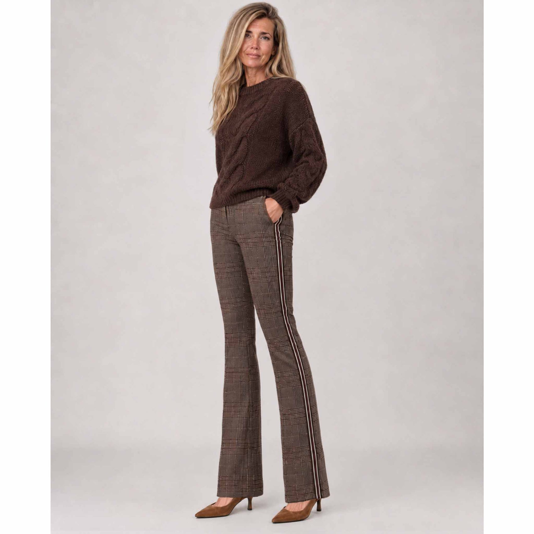 ICNK Broek Aleyna Tape Check | Tall