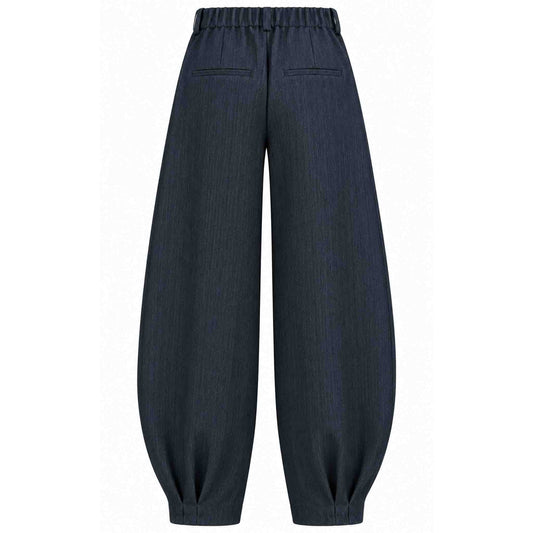 Longlady Broek Aagje Barrel Antraciet | Tall