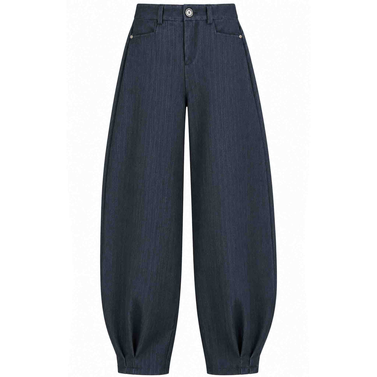Longlady Broek Aagje Barrel Antraciet | Tall