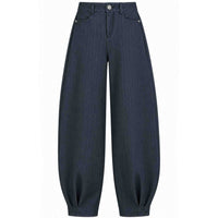 Longlady Broek Aagje Barrel Antraciet | Tall