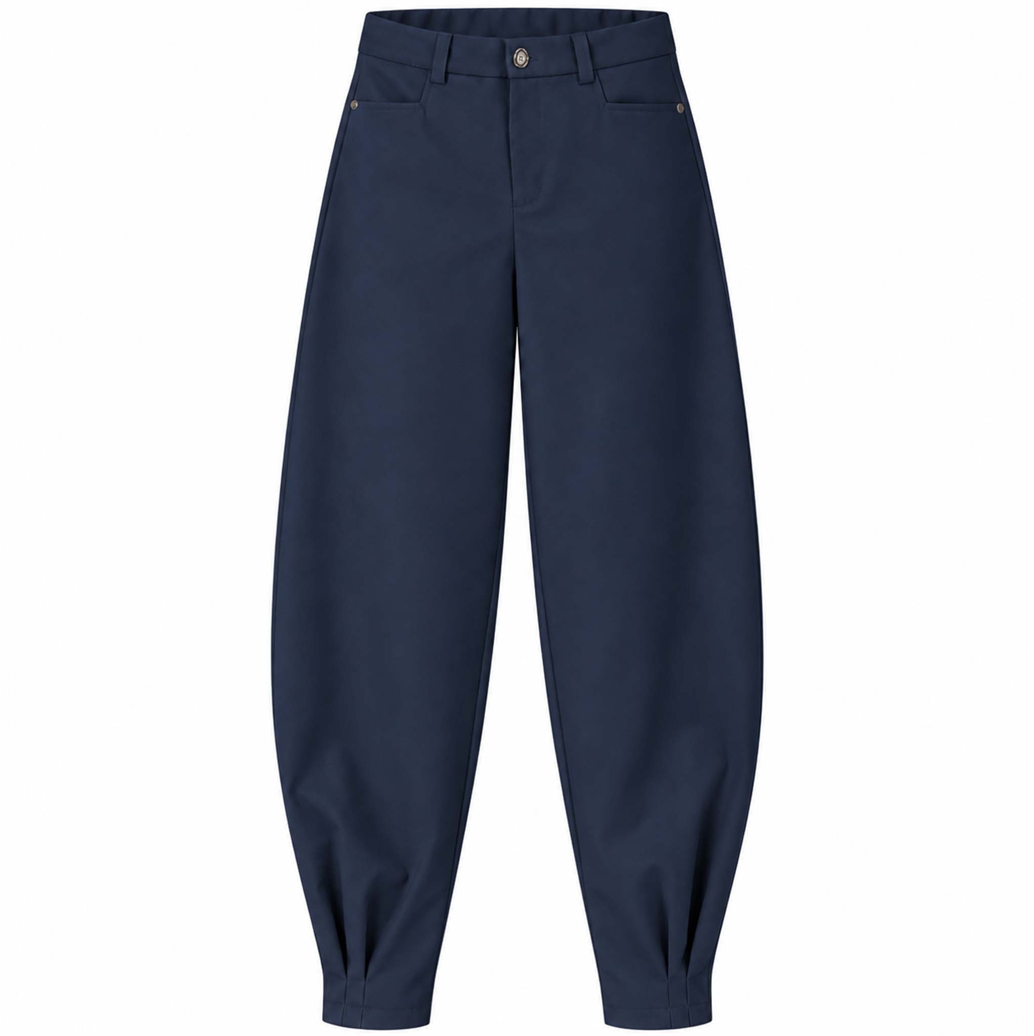 Longlady Broek Aagje Barrel Donkerblauw | Tall