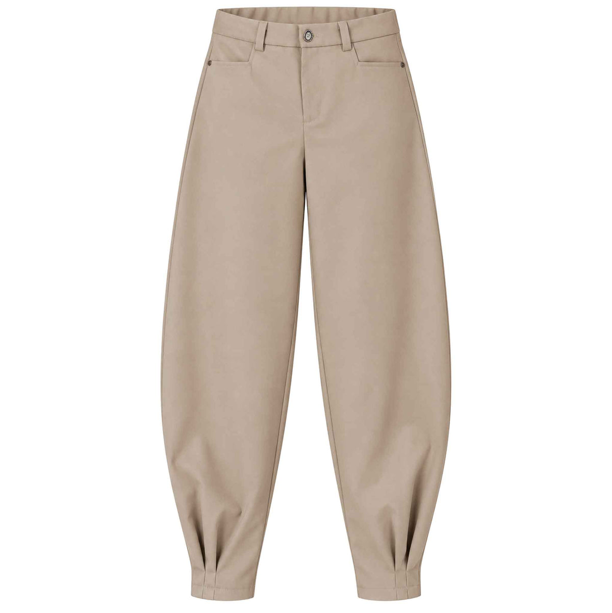 Longlady Broek Aagje Barrel Tan | Tall