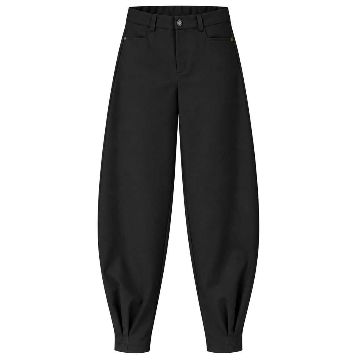Longlady Broek Aagje Barrel Zwart | Tall