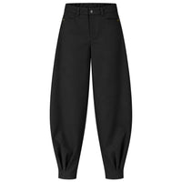 Longlady Broek Aagje Barrel Zwart | Tall