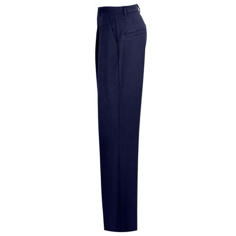 Longlady Broek Becky Donkerblauw, kleding voor lange vrouwen, zijaanzicht