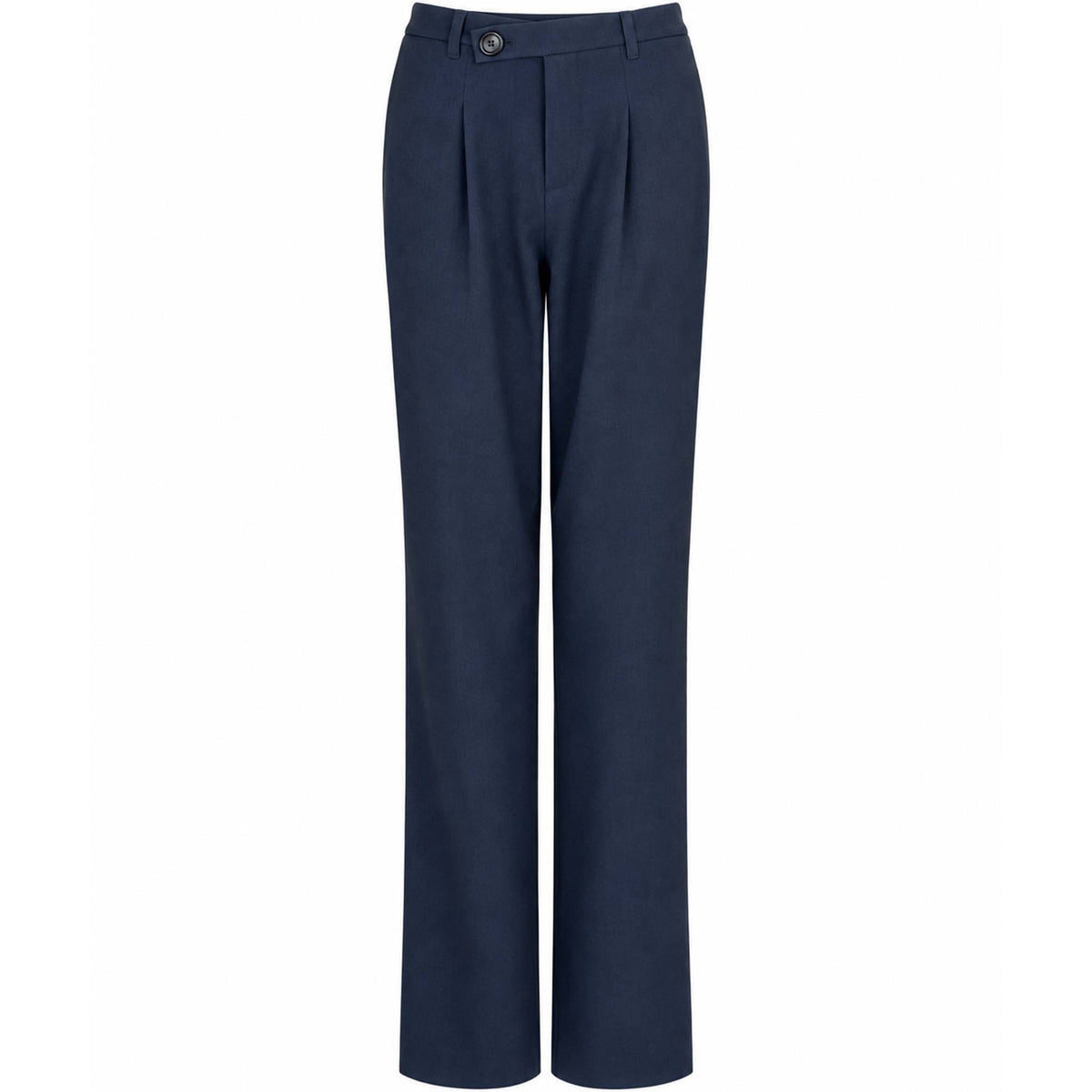 Longlady Broek Becky Donkerblauw, tall kleding voor lange vrouwen voorzijde