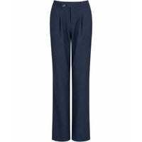 Longlady Broek Becky Donkerblauw, tall kleding voor lange vrouwen voorzijde