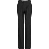Longlady Broek Becky Zwart, tall kleding voor lange vrouwen voorzijde
