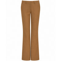 LongLady Broek Bente Caramel, tall kleding voor lange vrouwen voorkant