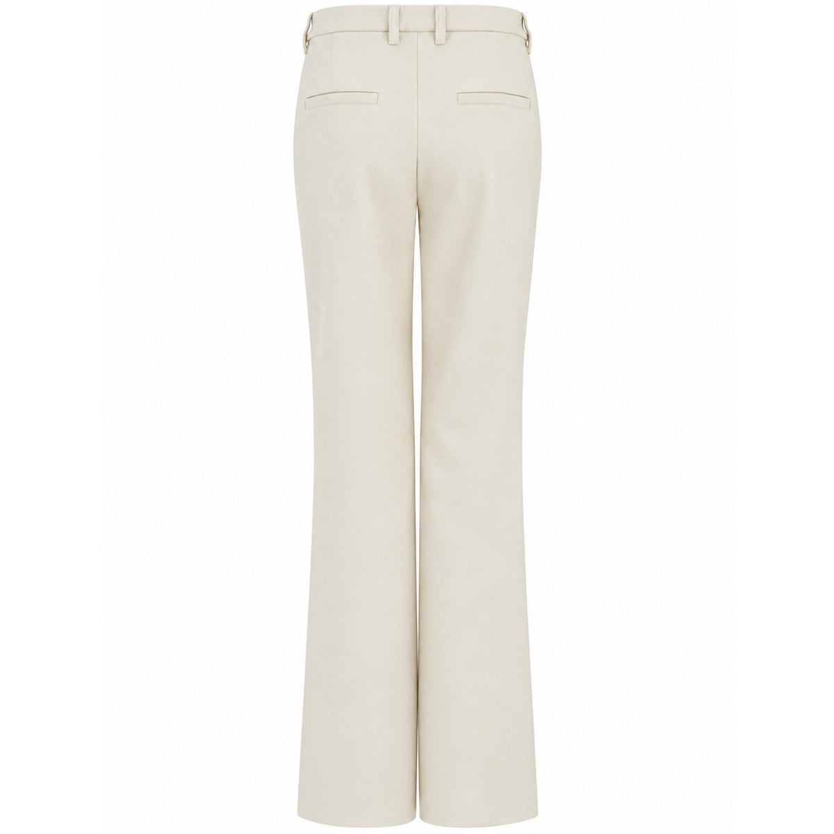 LongLady Broek Bente Offwhite, tall kleding voor lange vrouwen achterzijde