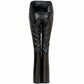 Broek Tall Longlady Bettie Crushed leather Zwart achterzijde
