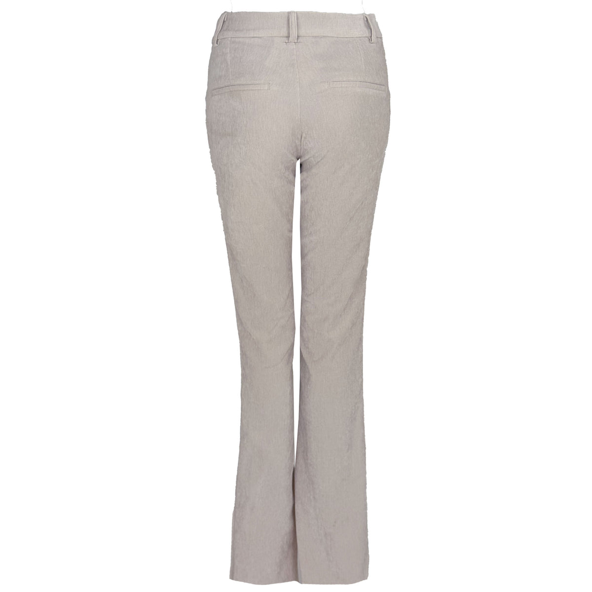 LongLady Broek Betty Chenille Offwhite, tall kleding voor lange dames, achteraanzicht