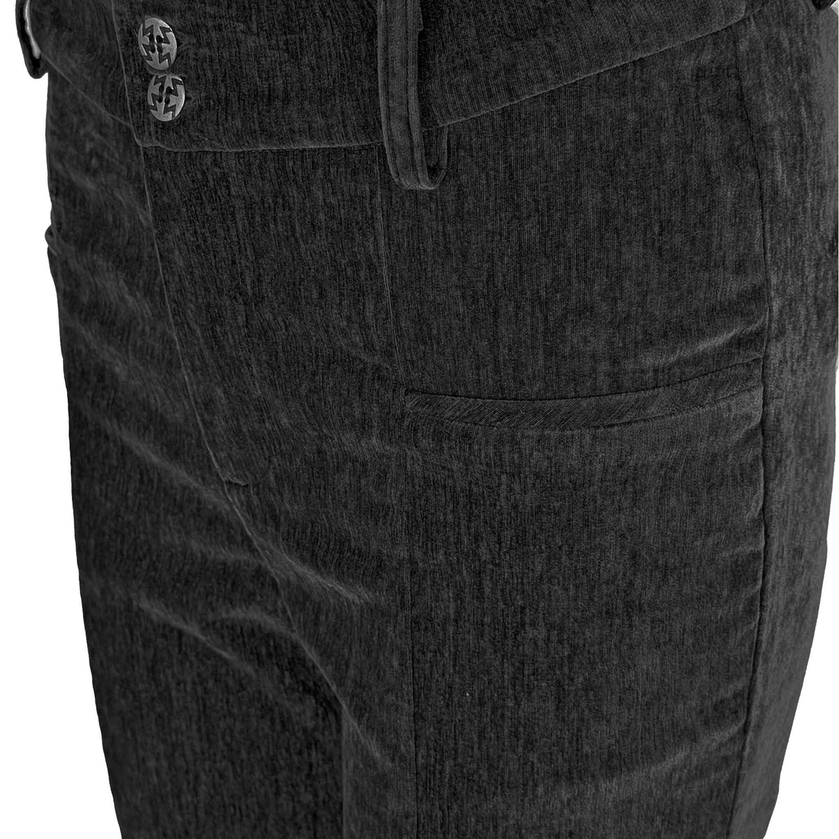 LongLady Broek Betty Chenille Zwart, tall kleding voor lange vrouwen