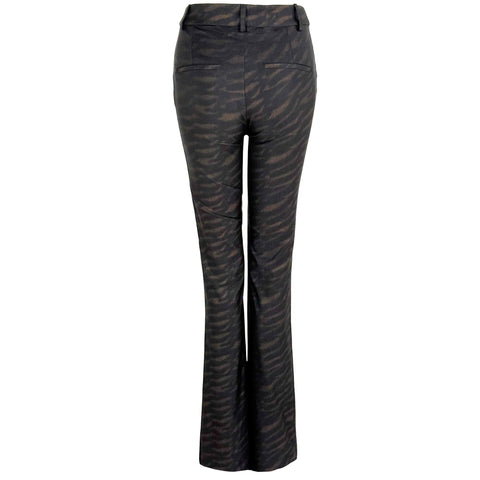 LongLady Broek Betty Bruin, tall kleding voor lange dames, achteraanzicht