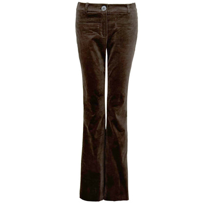 LongLady Broek Bobanne Velvet Bruin | Tall