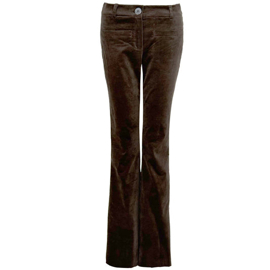 LongLady Broek Bobanne Velvet Bruin | Tall