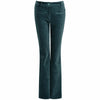 LongLady Broek Bobanne Rib Petrol, tall kleding voor lange vrouwen voorzijde