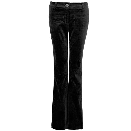 LongLady Broek Bobanne Velvet Zwart | Tall
