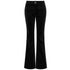 LongLady Broek Bobanne Velvet Zwart, tall kleding voor lange vrouwen, vooraanzicht