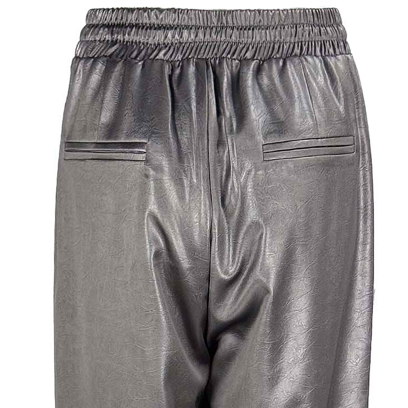 LongLady Broek Boukje Grijsbruin, tall kleding voor lange dames, achteraanzicht