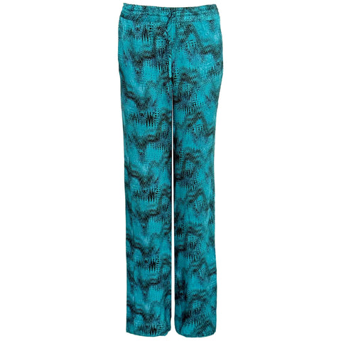 LongLady Broek Boukje Petrol, tall kleding voor lange vrouwen