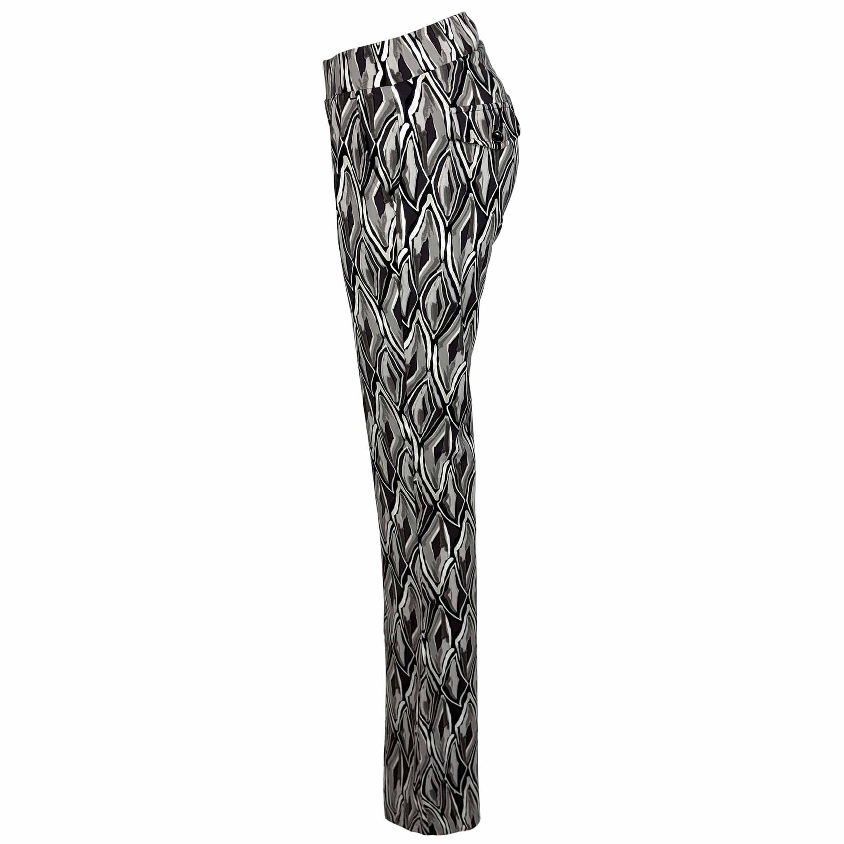 Longlady Broek Branka Taupebruin, kleding voor lange vrouwen, zijaanzicht
