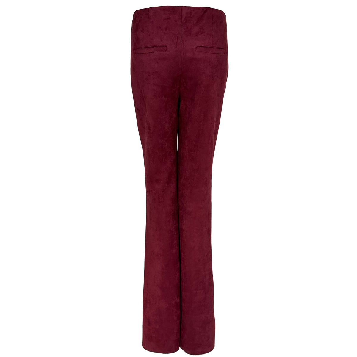 LongLady Broek Byba Suedine Bordeaux, tall kleding voor lange vrouwen