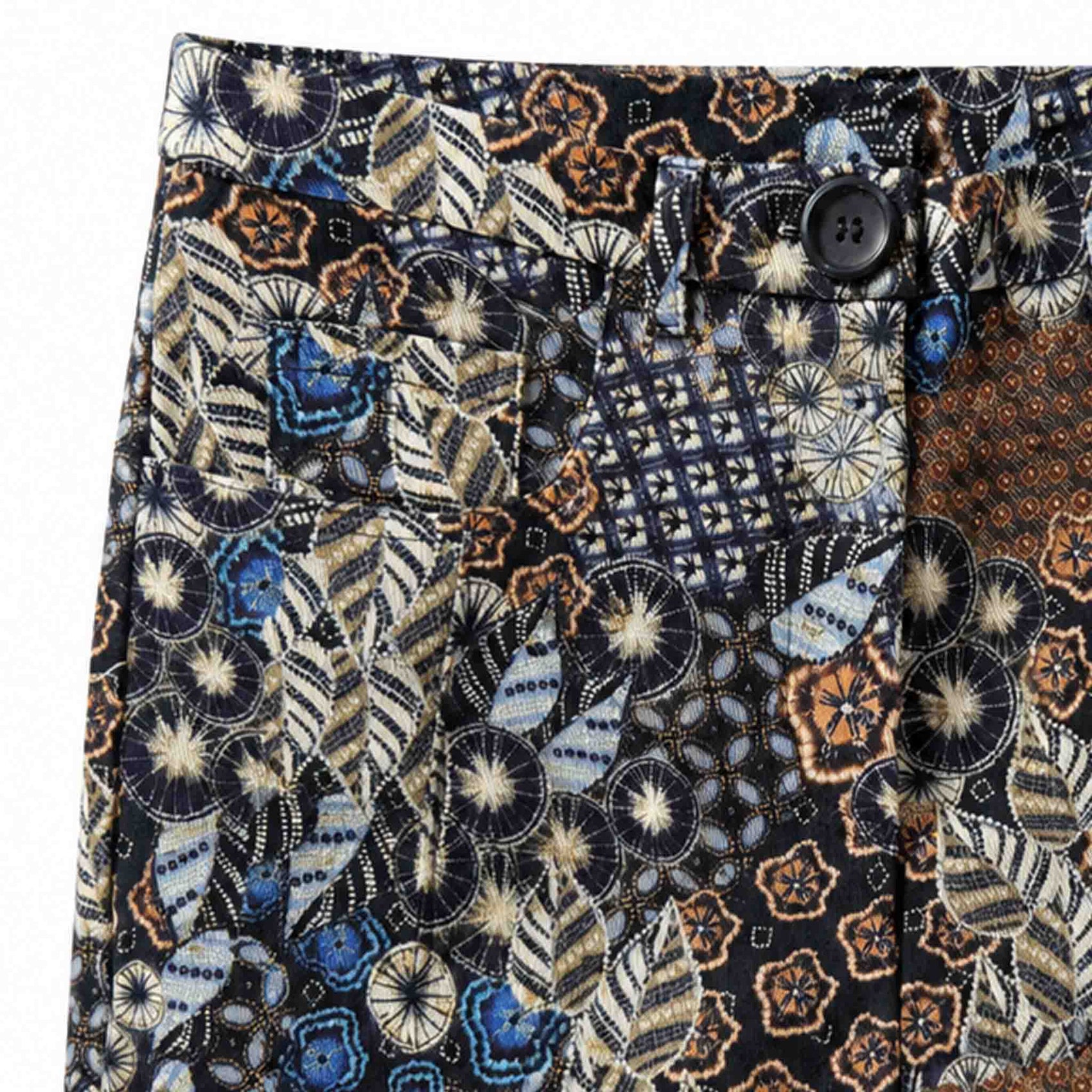 LongLady Broek Nellien Dessin Bruin | Tall