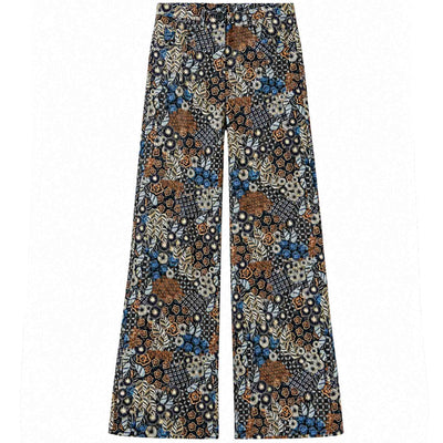 LongLady Broek Nellien Dessin Bruin | Tall