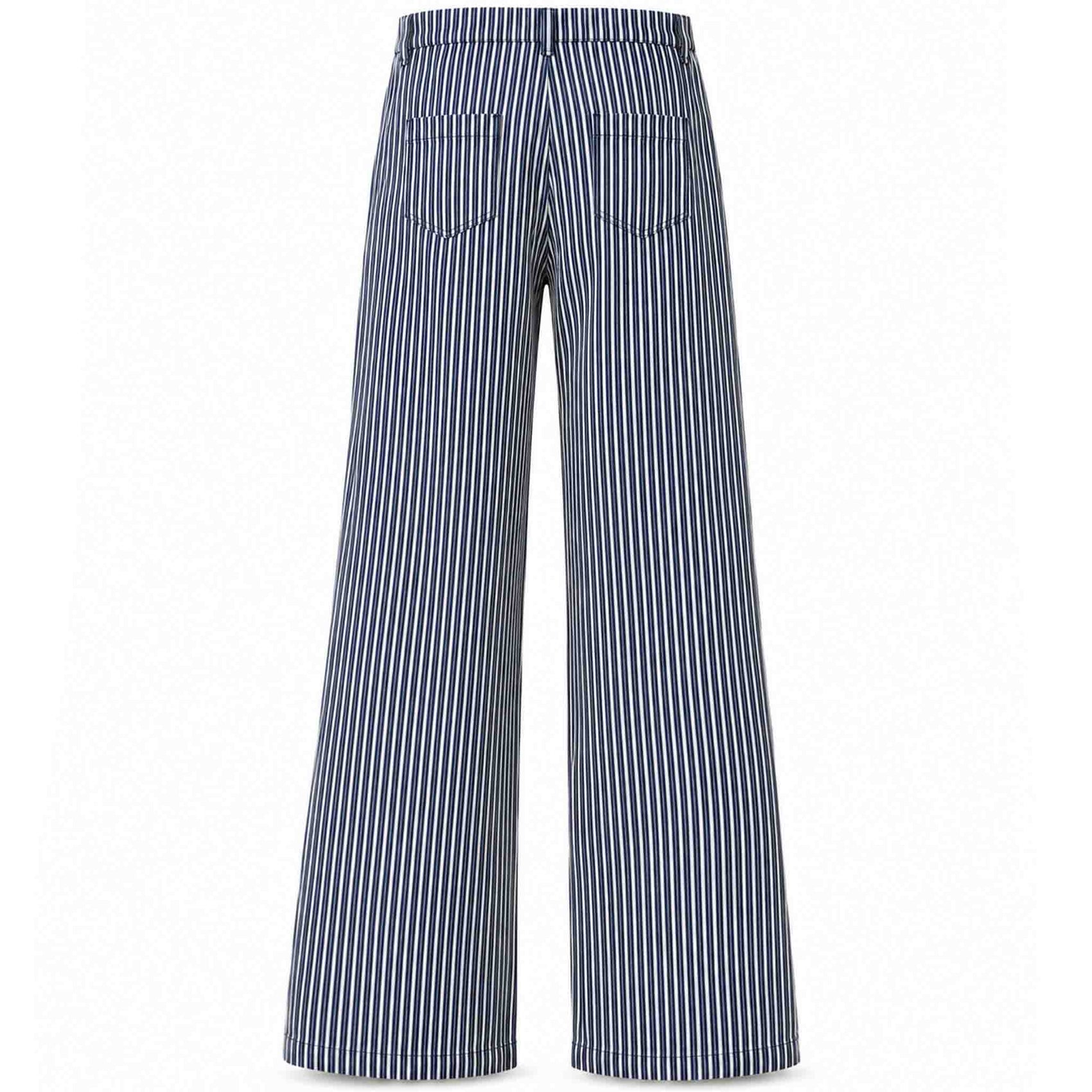 LongLady Broek Nellien Streep Blauw | Tall