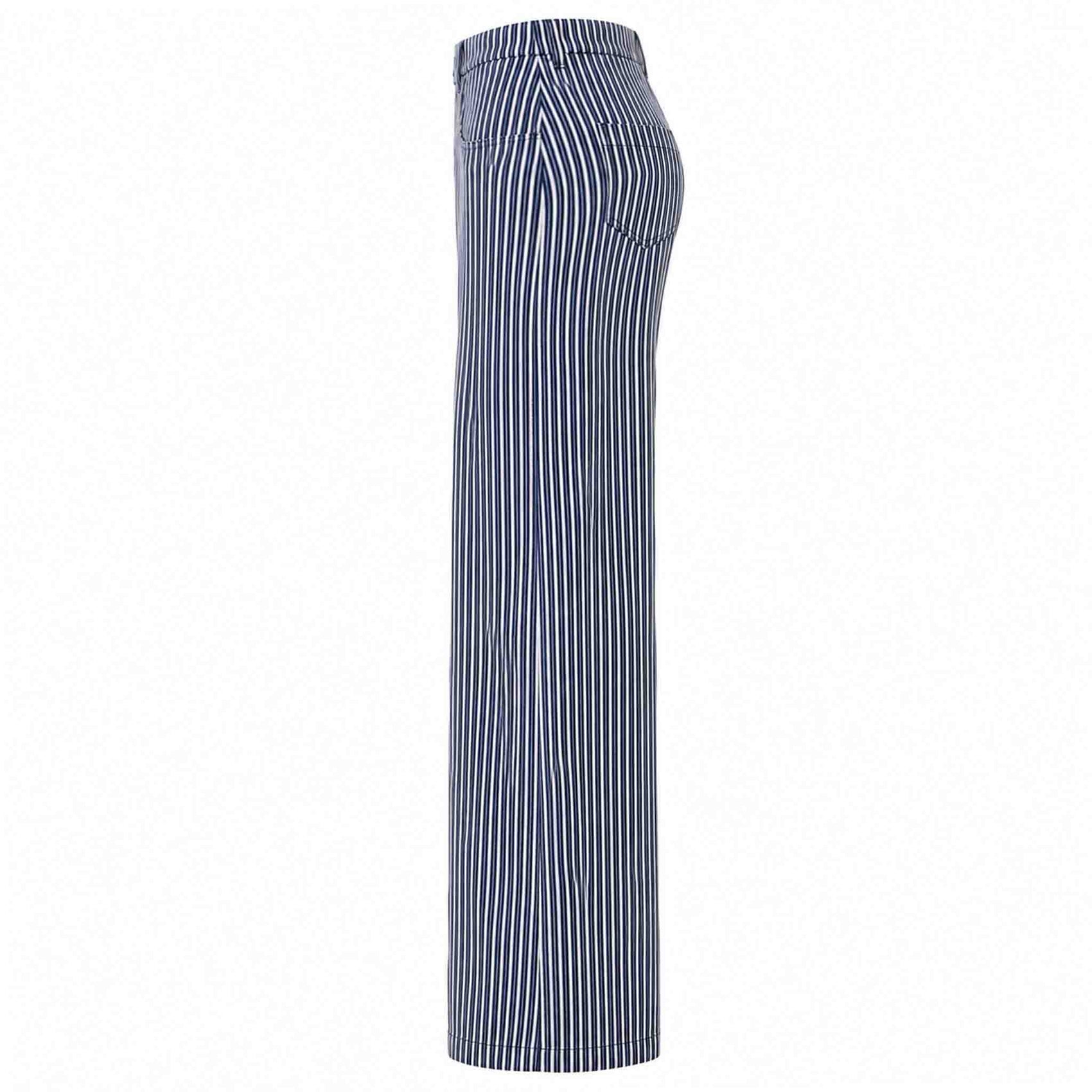 LongLady Broek Nellien Streep Blauw | Tall