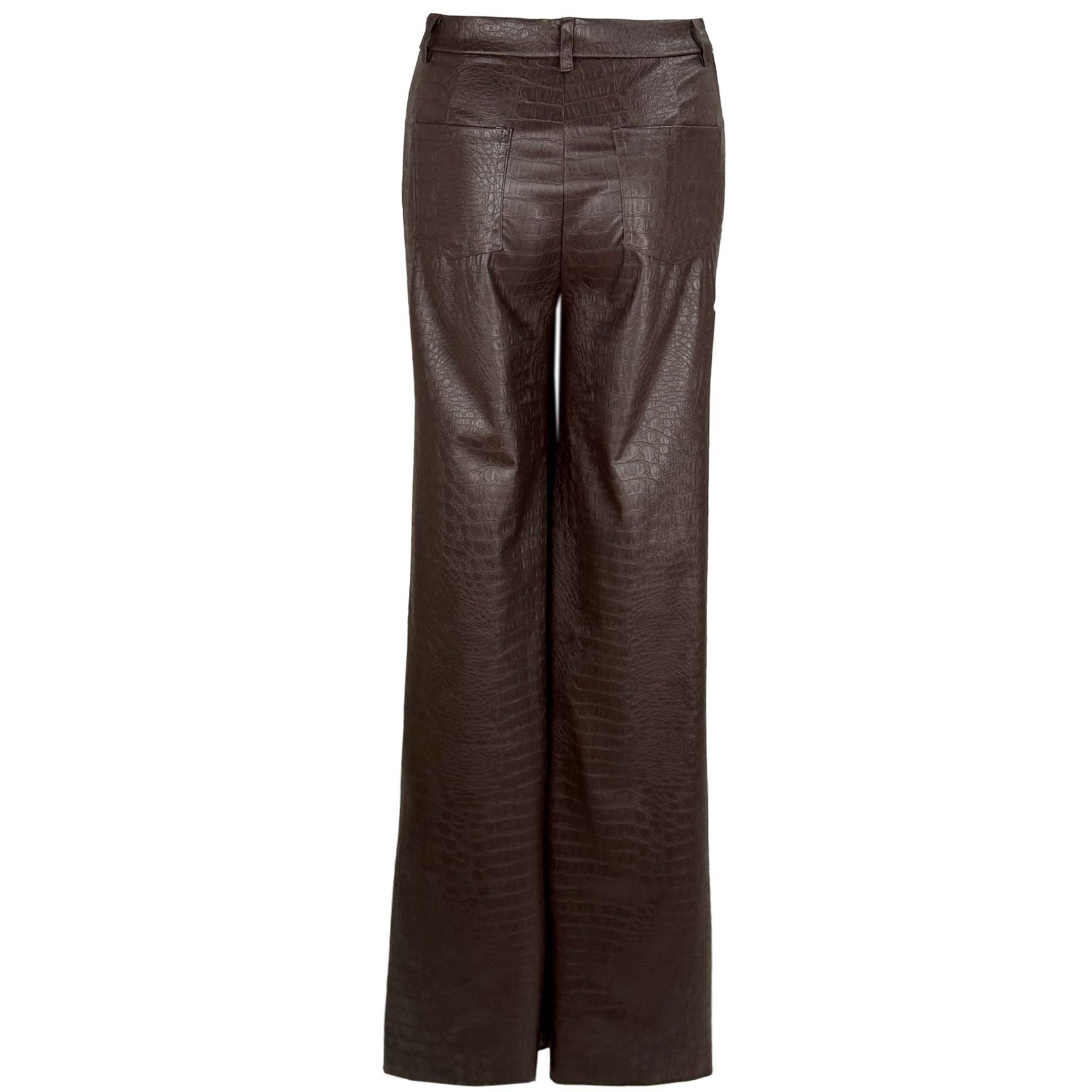 LongLady Broek Nelly Croco, tall kleding voor lange dames, achteraanzicht