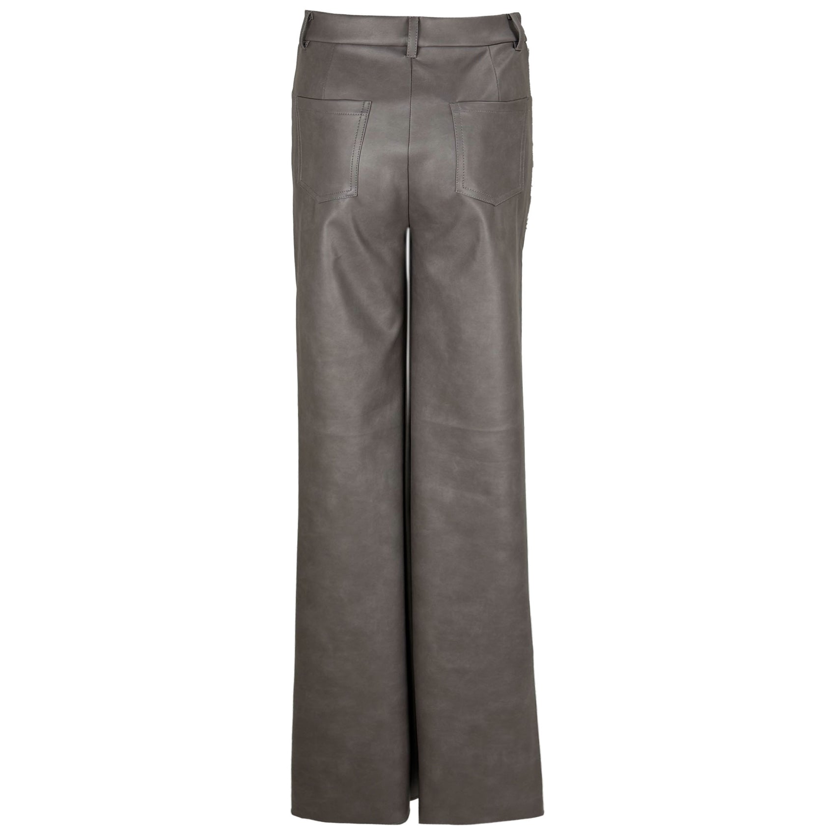 LongLady Broek Nelly Grijsbruin, tall kleding voor lange dames, achteraanzicht