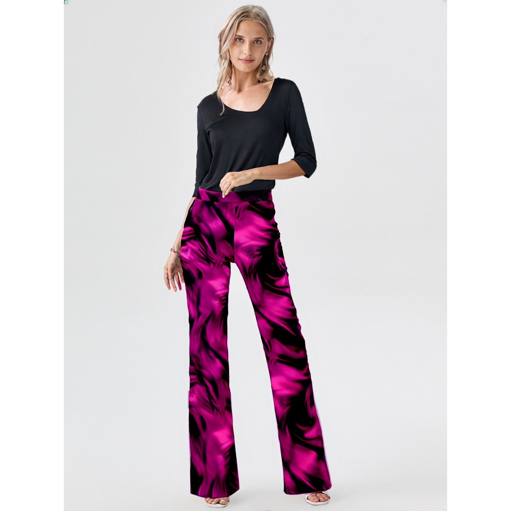LongLady Broek Nory Fuchsia, tall kleding voor lange vrouwen