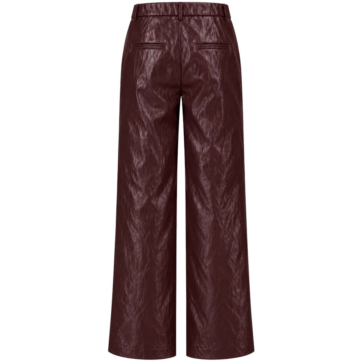 LongLady Broek Nerana Vegan Leather Bordeaux | Tall