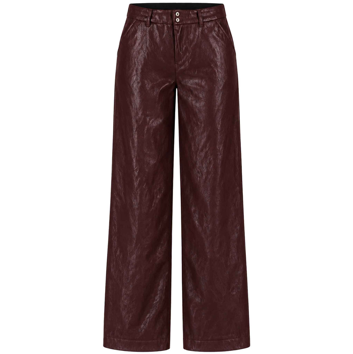 LongLady Broek Nerana Vegan Leather Bordeaux | Tall