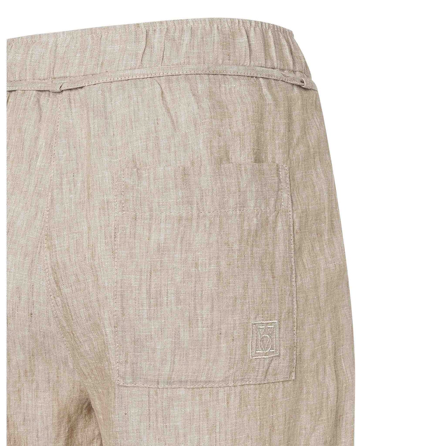 Mac Broek Chiara Linnen Almond Beige | Tall