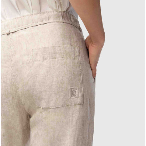 Mac Broek Chiara Linnen Almond Beige | Tall