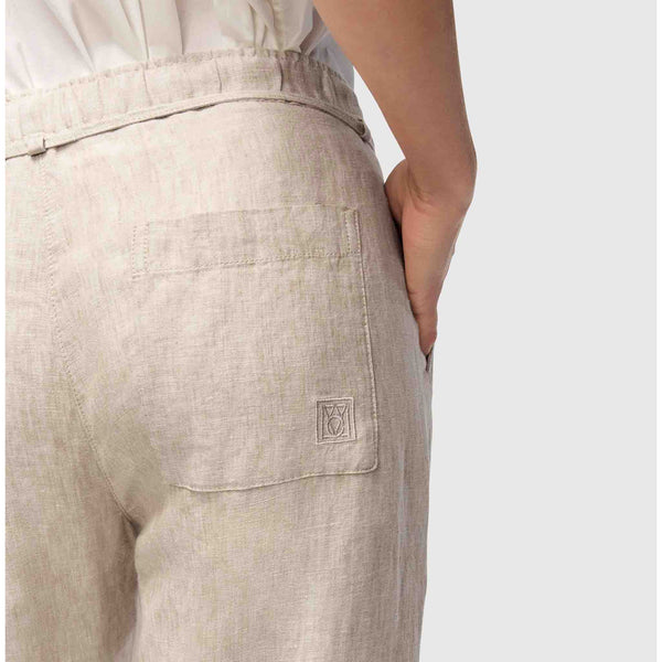 Mac Broek Chiara Linnen Almond Beige | Tall