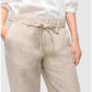 Mac Broek Chiara Linnen Almond Beige | Tall