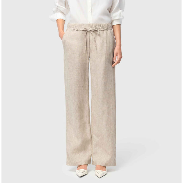 Mac Broek Chiara Linnen Almond Beige | Tall