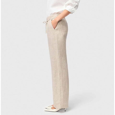 Mac Broek Chiara Linnen Almond Beige | Tall