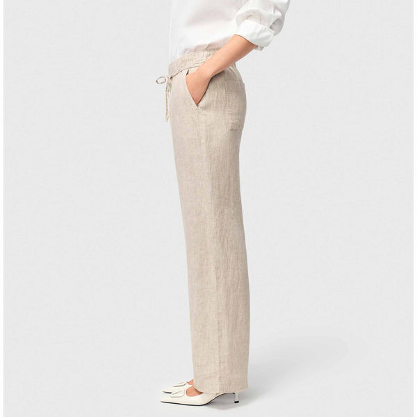 Mac Broek Chiara Linnen Almond Beige | Tall