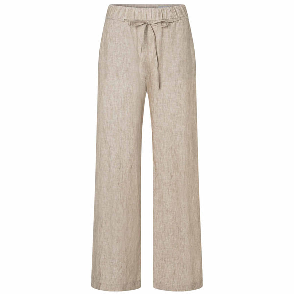 Mac Broek Chiara Linnen Almond Beige | Tall