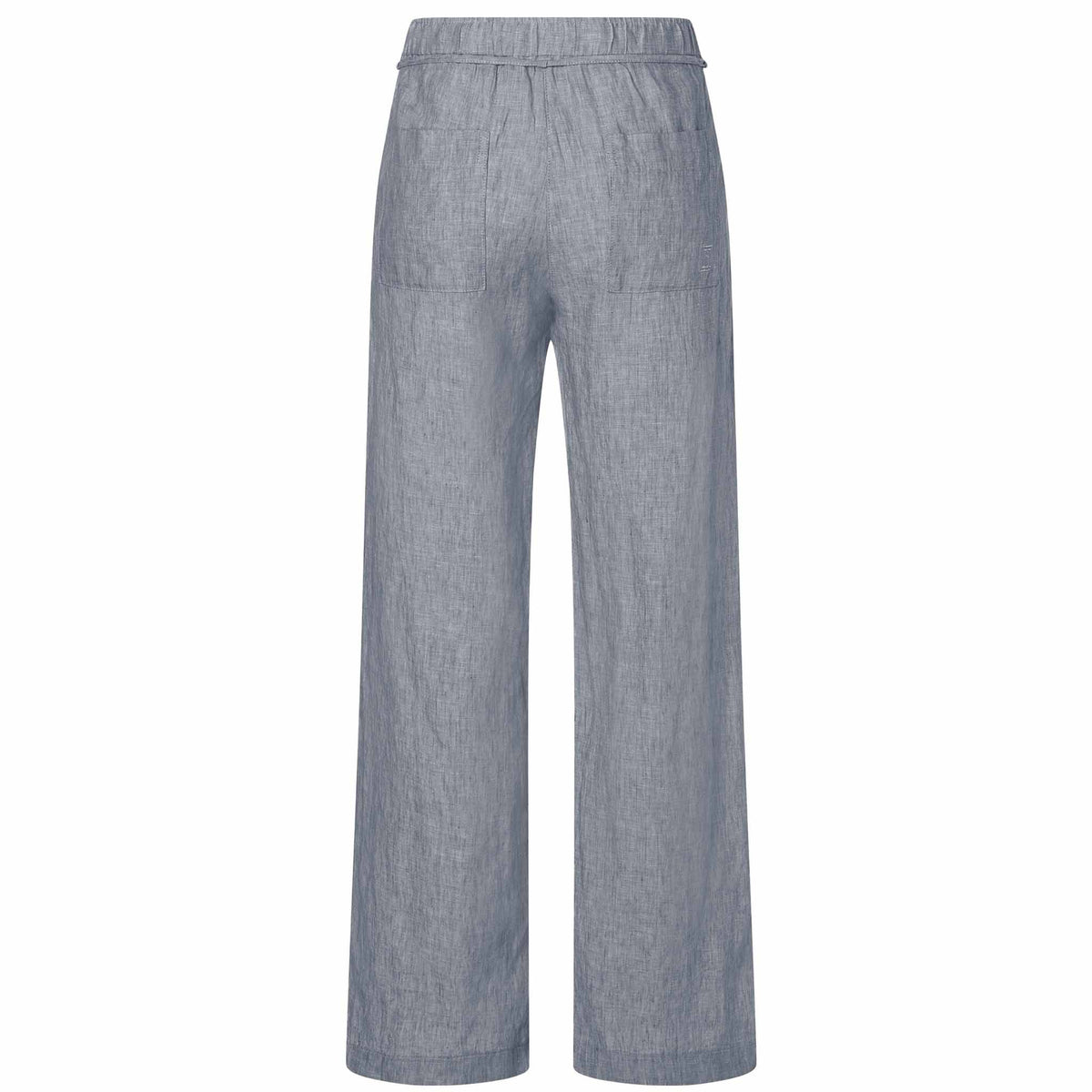 Mac Broek Chiara Linnen Light Blue Grey | Tall