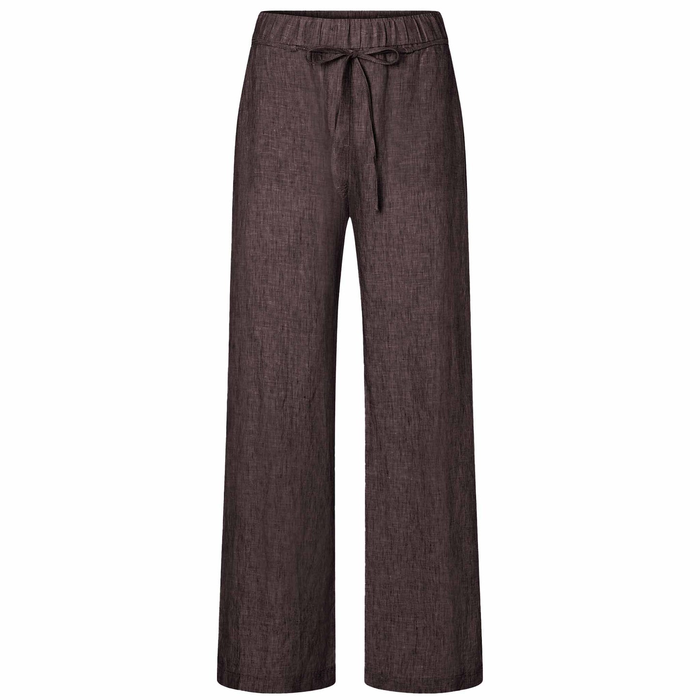 Mac Broek Chiara Linnen Truffle Brown | Tall