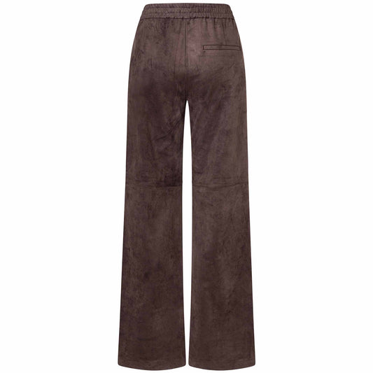 Mac Broek Chiara Suedine Truffle Brown | Tall