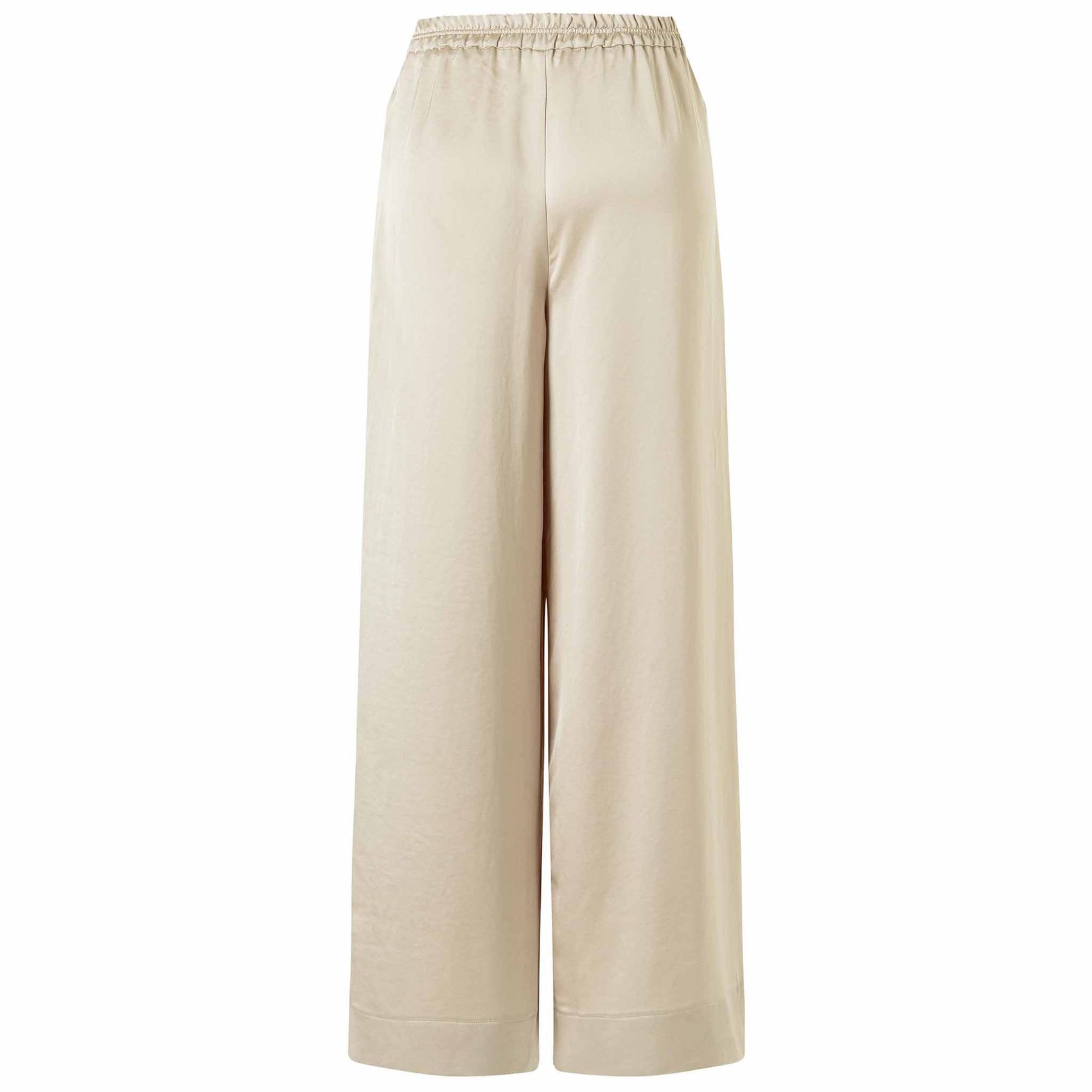 Mac Broek Coralie Satin Gravel, tall kleding voor lange dames, achteraanzicht
